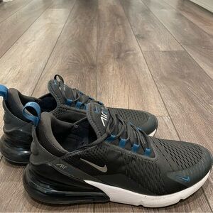 Nike Air Max 270 Black with Blue Highlights